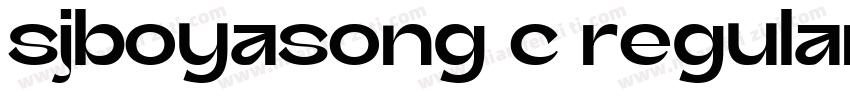 sjboyasong c regular字体转换